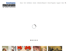 Tablet Screenshot of benningtonmuseum.org